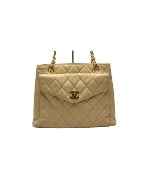 Chanel Stand Quilted Caviar Leather GD Che Handbag